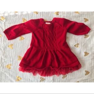 Red sweater dress by Cat & Jack